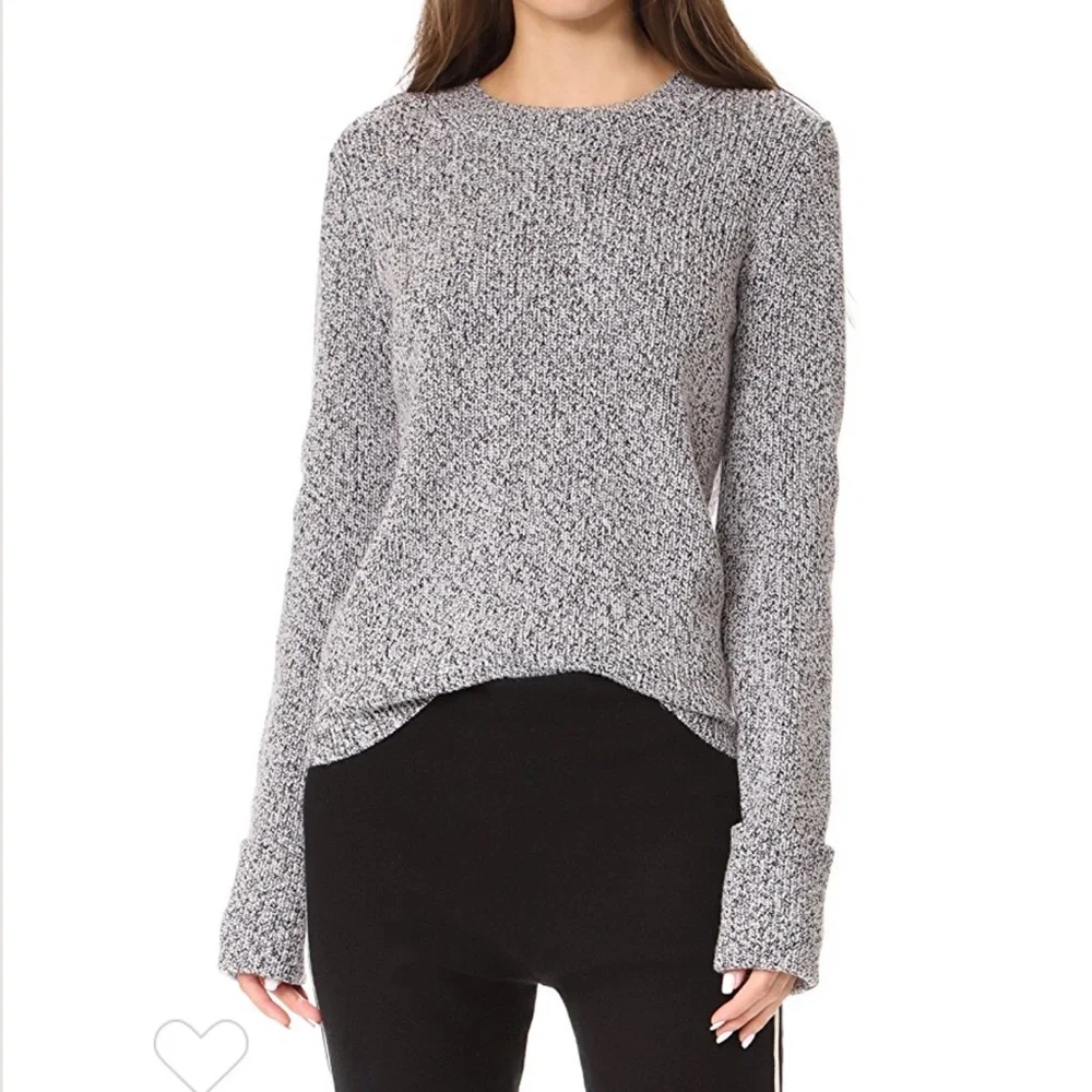 FINAL PRICE. Grey knit Theory slouchy sweater NWOT - Picture 6 of 7